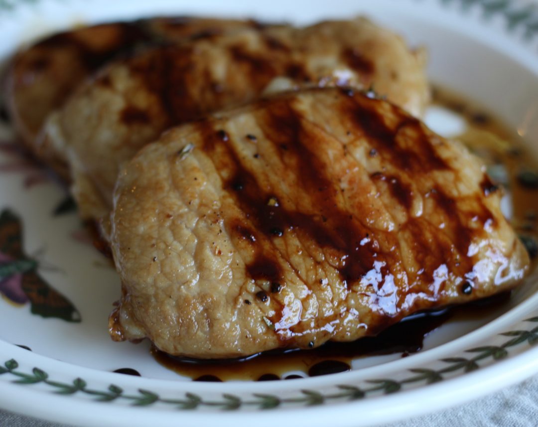 Brined Pork Chops with Apple Cider Vinegar Glaze Springhouse Turtle