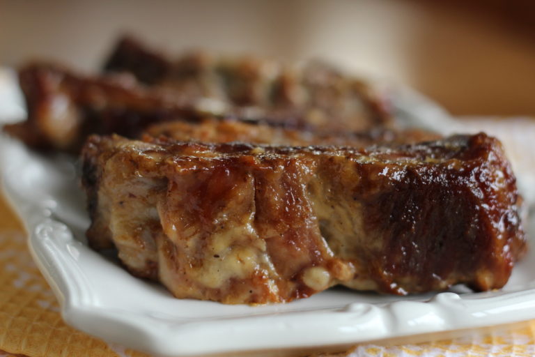 Brined Ribs with Lemon Garlic Barbecue Sauce – Springhouse Turtle