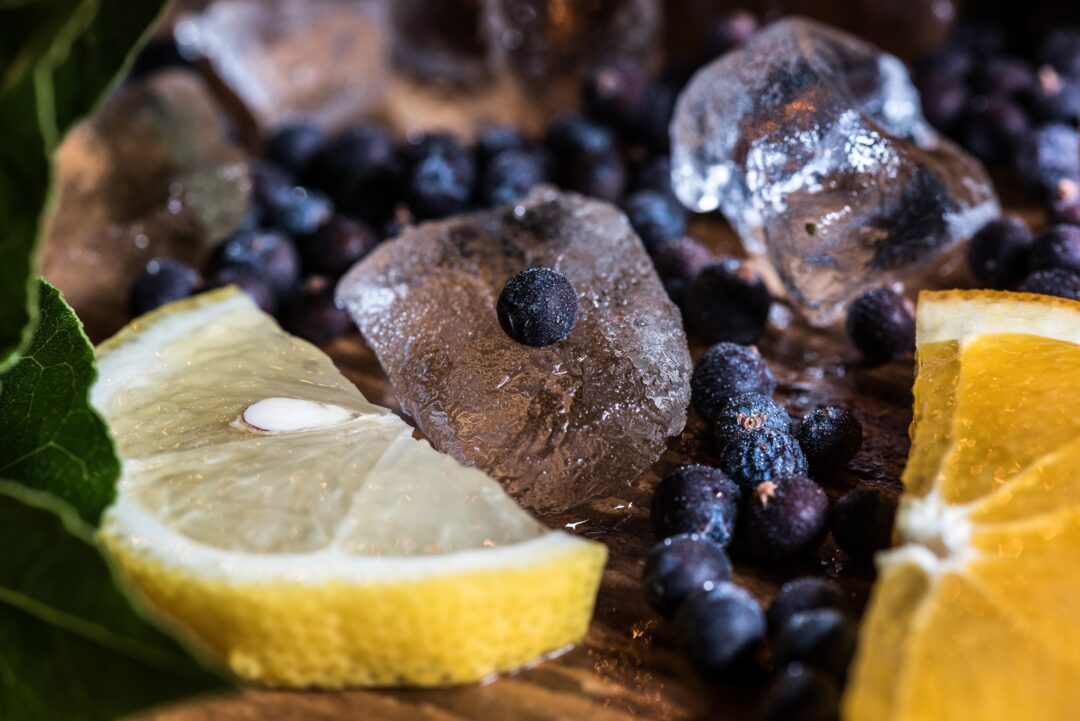 lemons and blueberries
